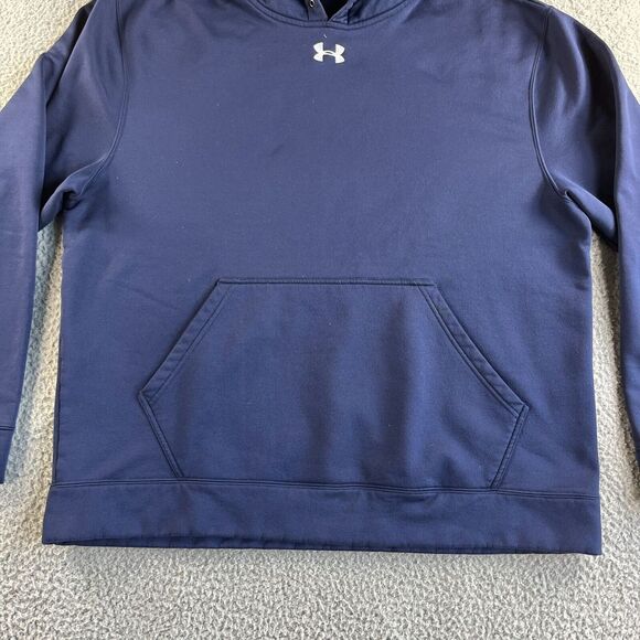 Under‎ Armour Sweater Mens Extra Large Blue Hoodie Sweatshirt Casual Outdoor - Picture 3 of 14